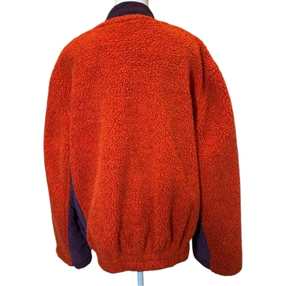 We The Free Rivington Sherpa Teddy Jacket Color-Block Design
