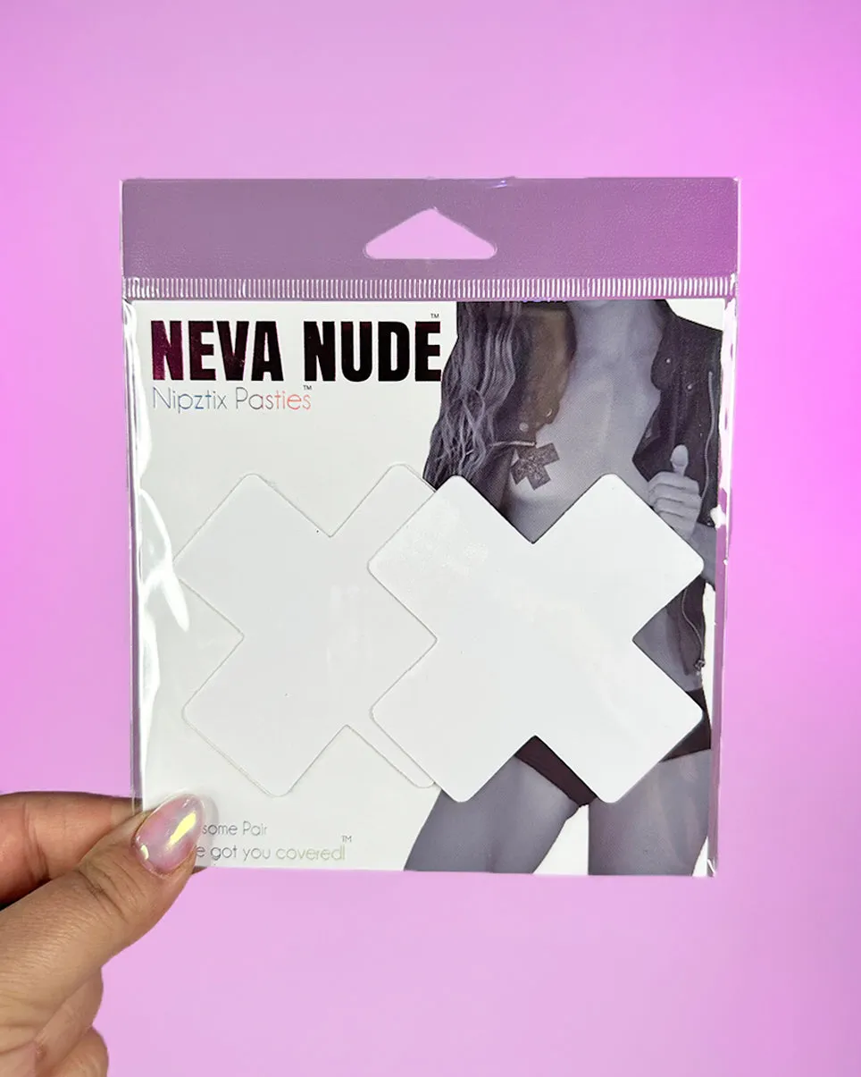White Arctic Fox Wet Vinyl X Pasties