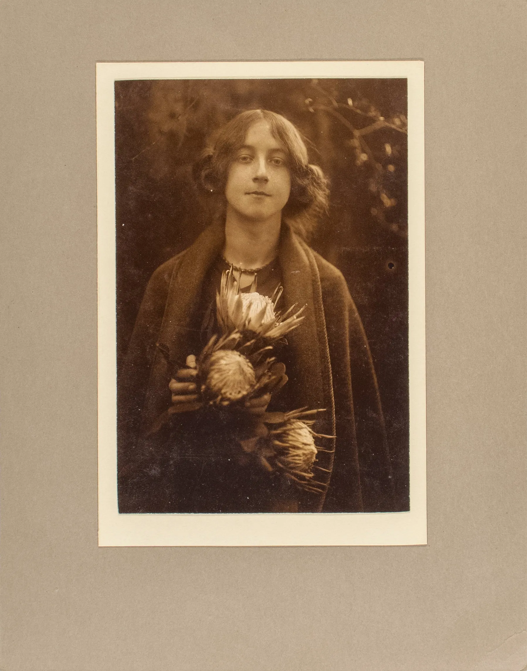Woman with Flowers (Violet)