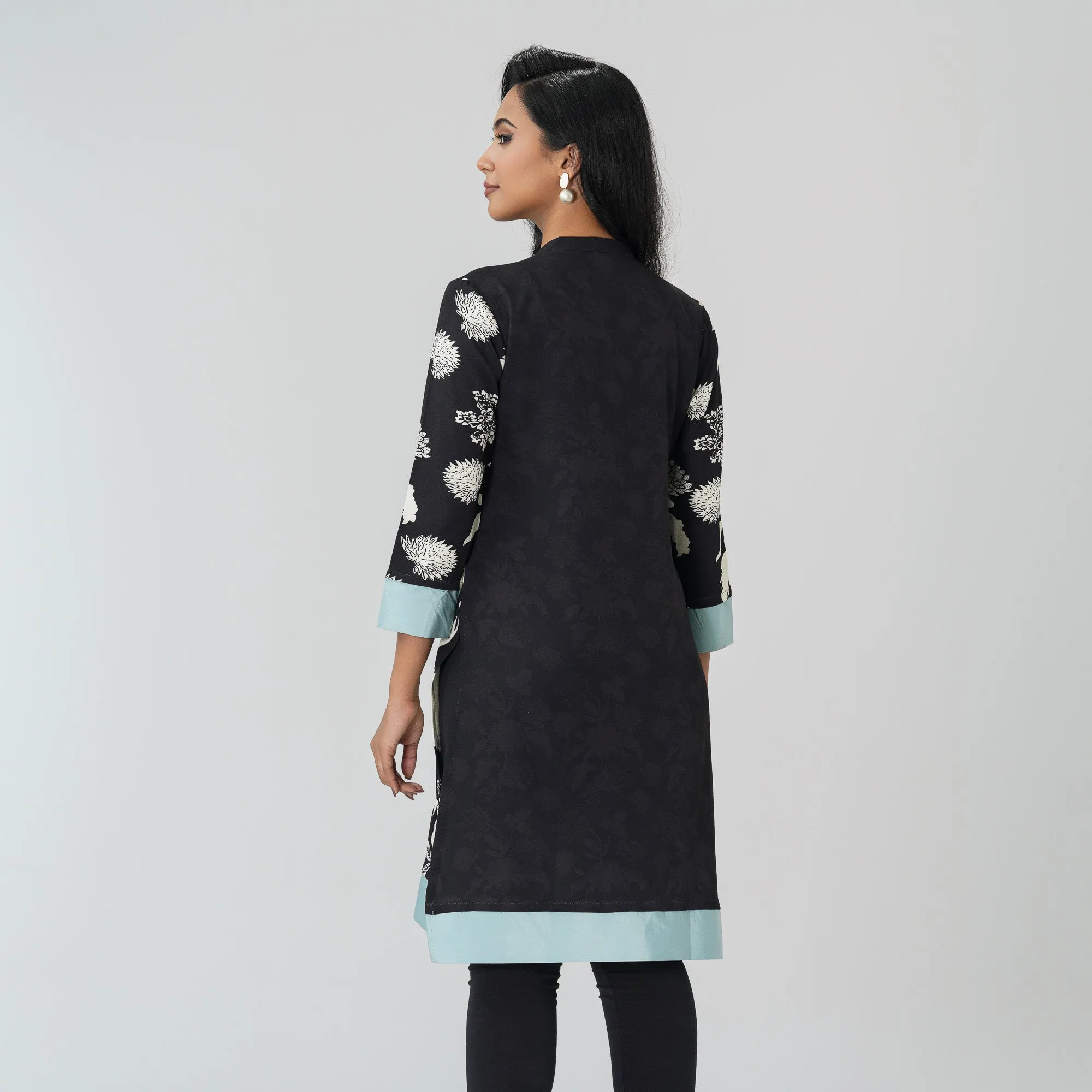 Womens Black Ethnic Kurti