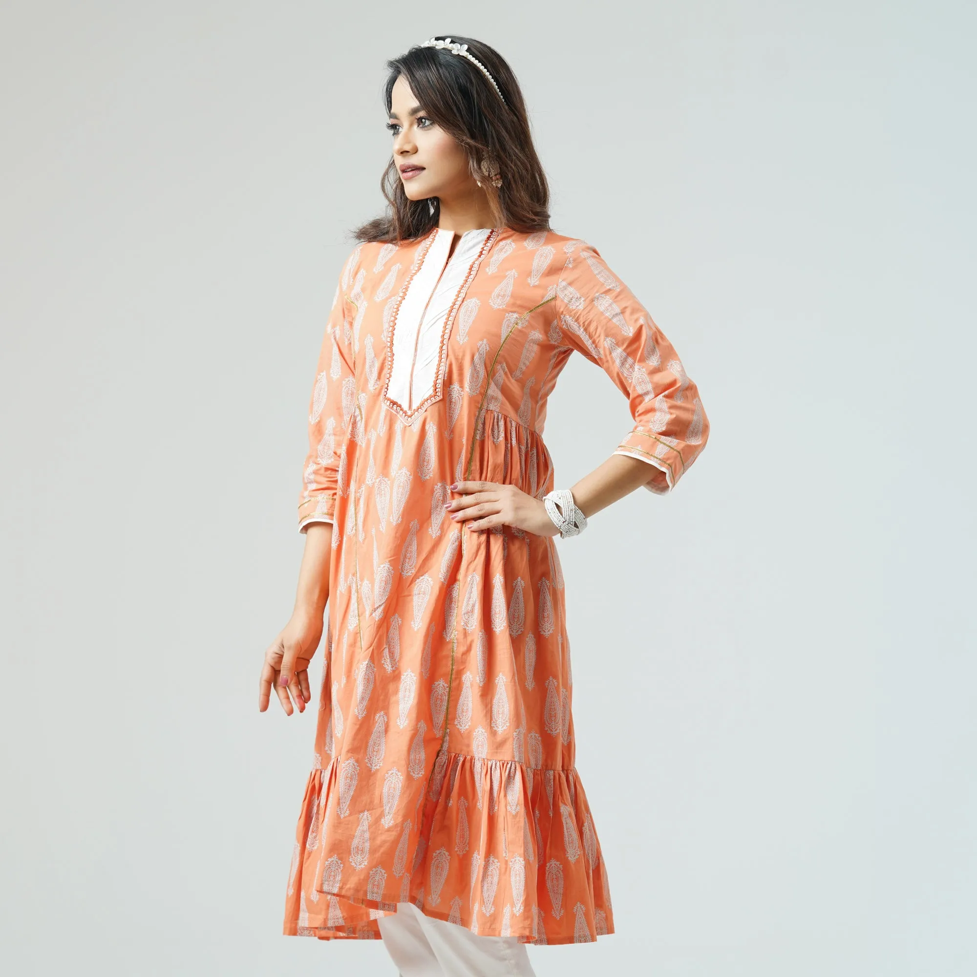 Womens Coral Kurti