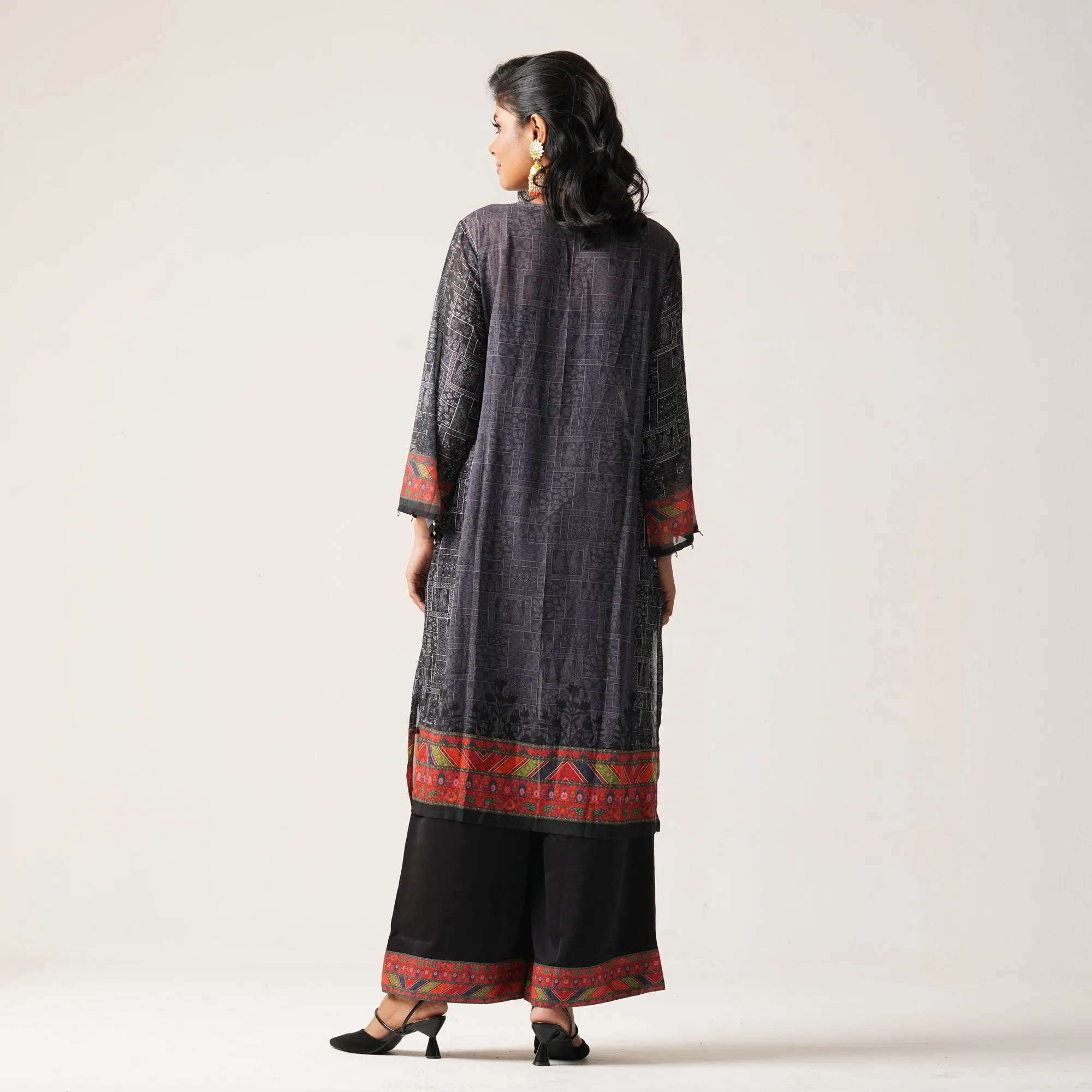 Womens Ethnic 3Pcs-Black