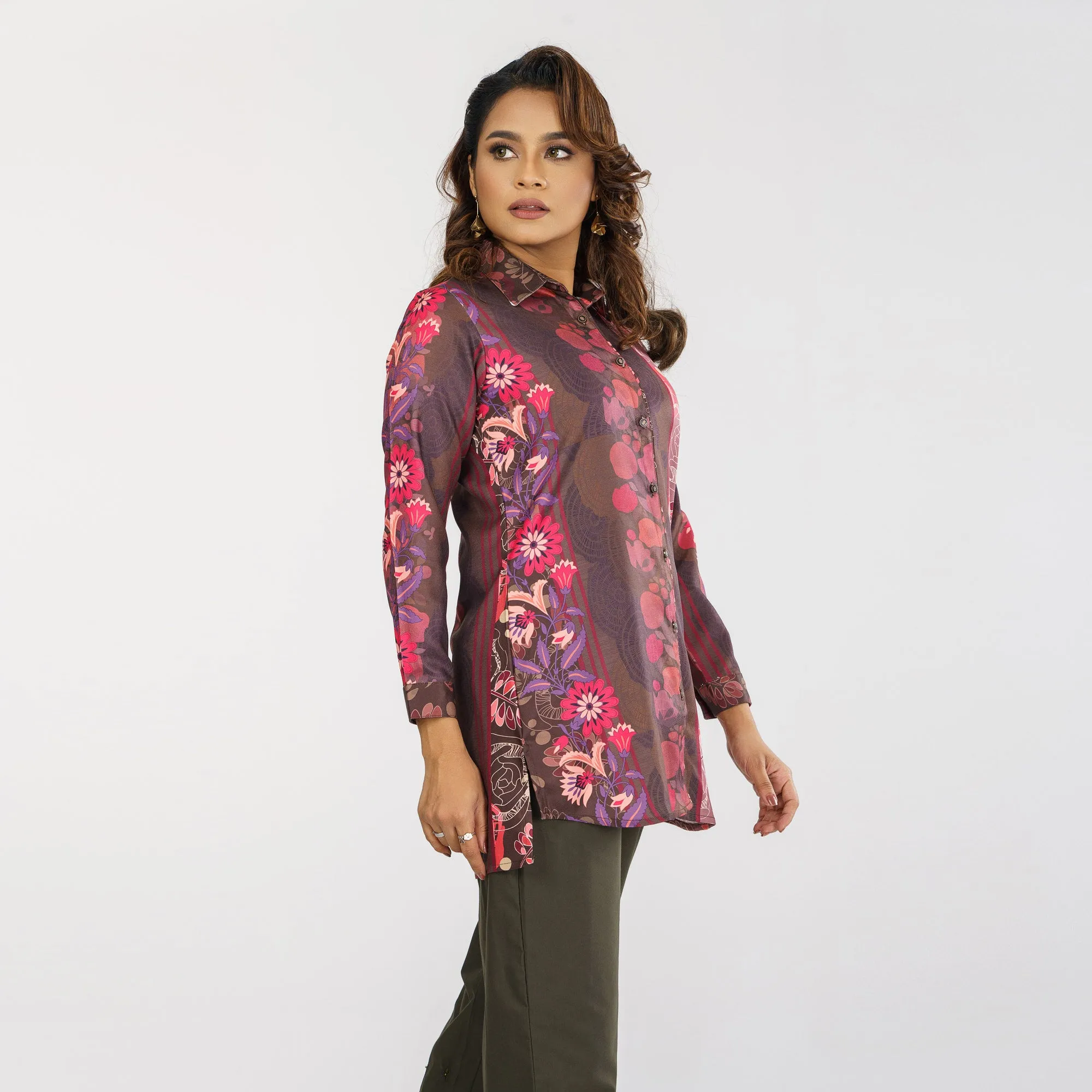 Womens Ethnic Coffee Shirt