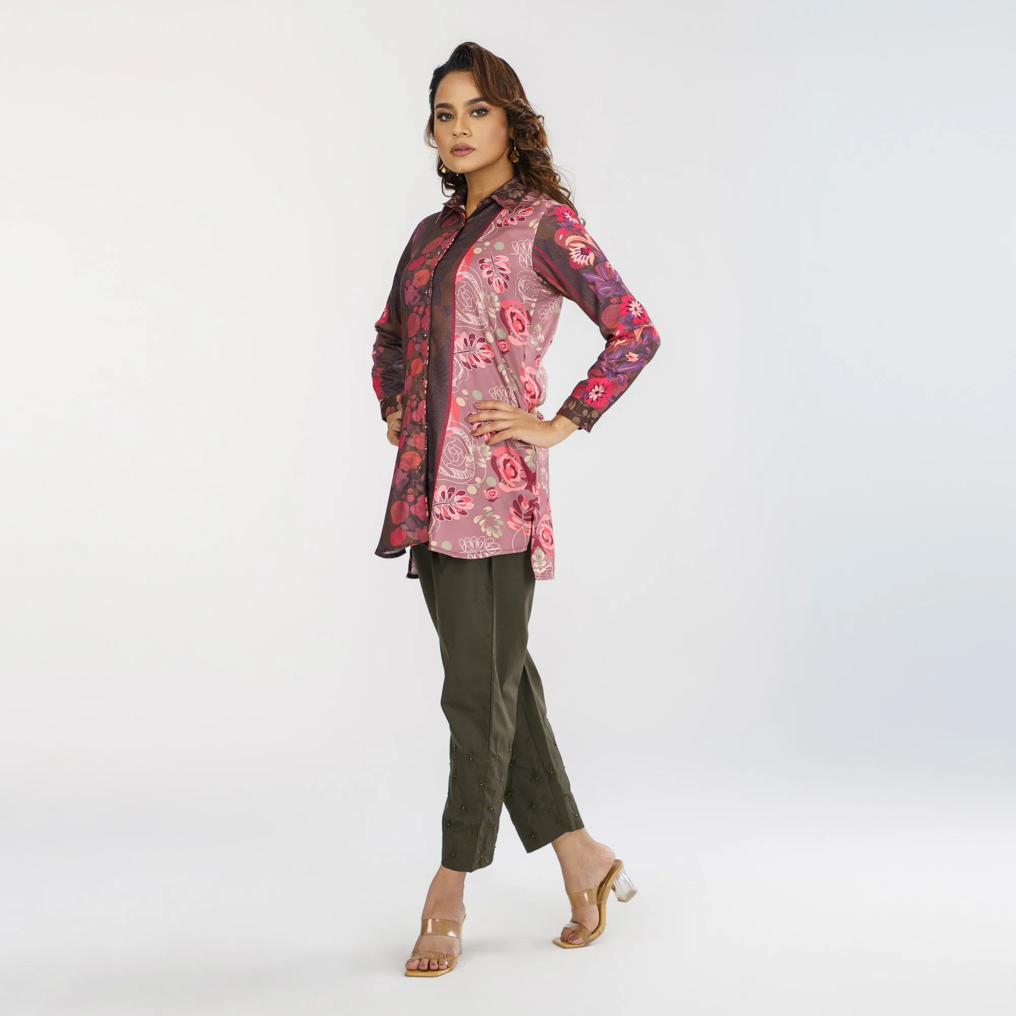 Womens Ethnic Coffee Shirt