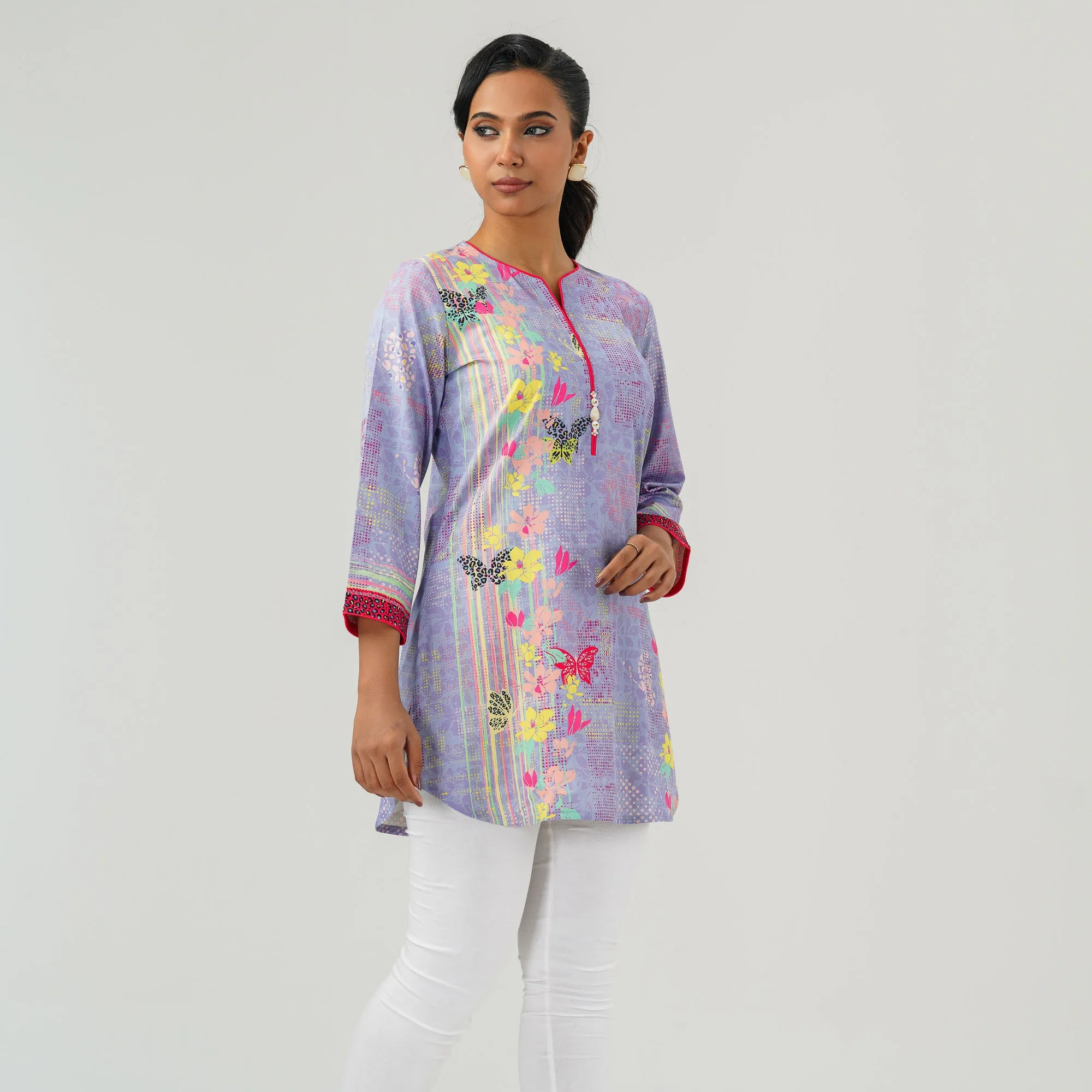 Womens Ethnic Lavender  Tunic