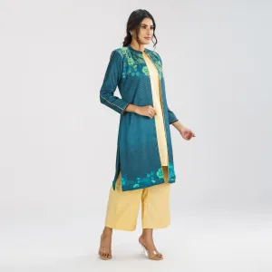 Womens Ethnic Mauve Three Piece Set
