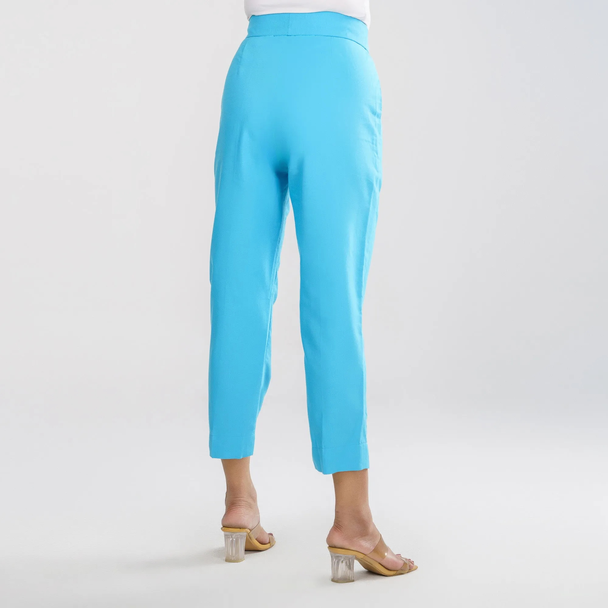 Womens Firozi Blue Workwear Bottom