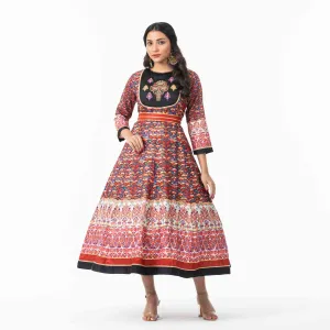 Womens Multi-Color Gown
