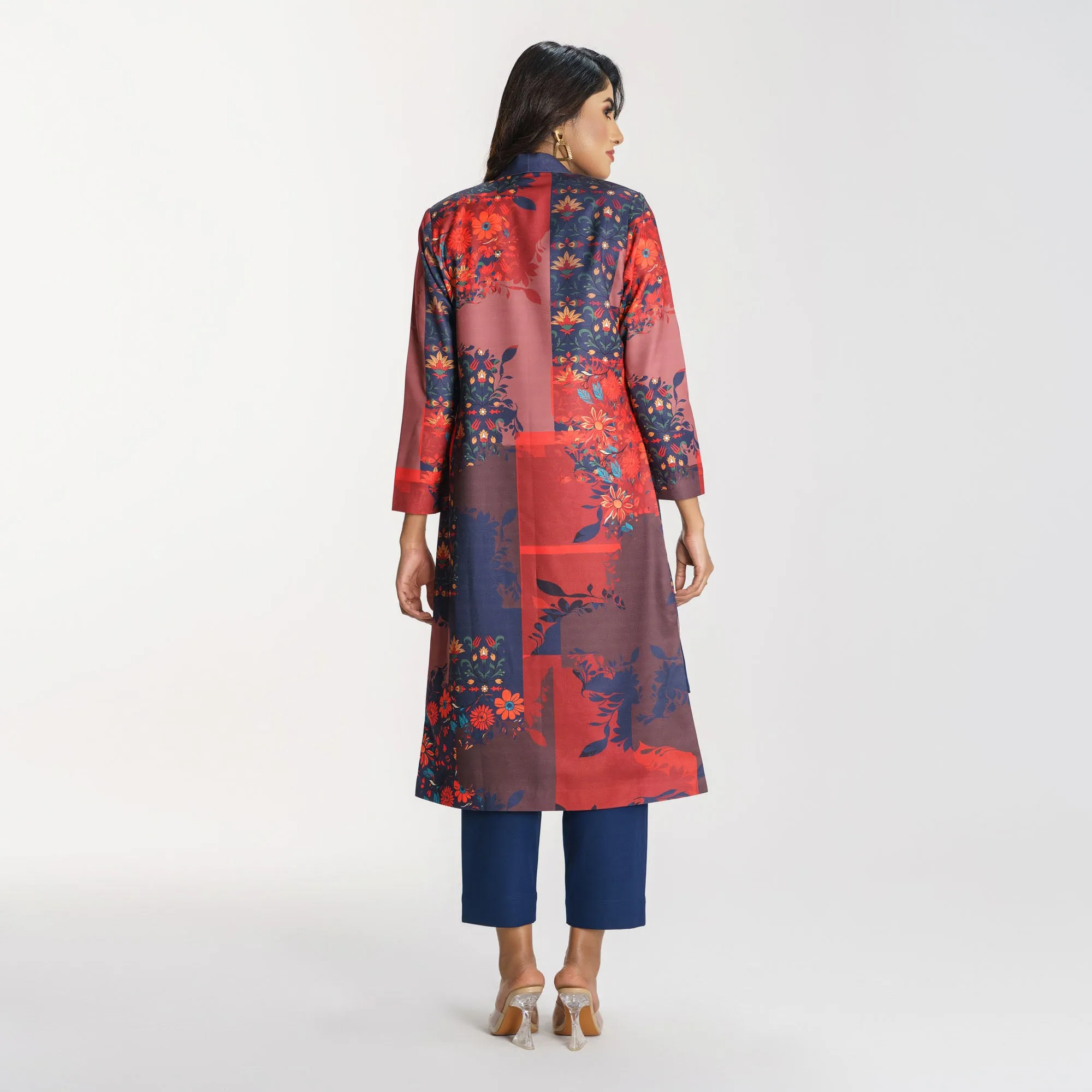 Womens Multicolor Ethnic Three Piece Set