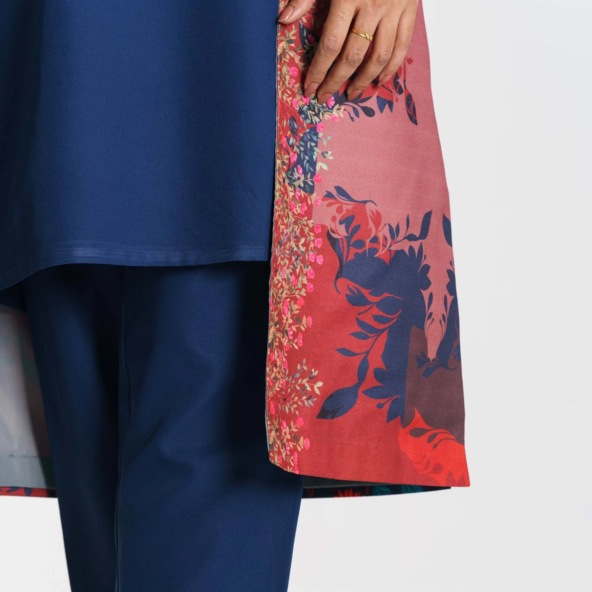 Womens Multicolor Ethnic Three Piece Set