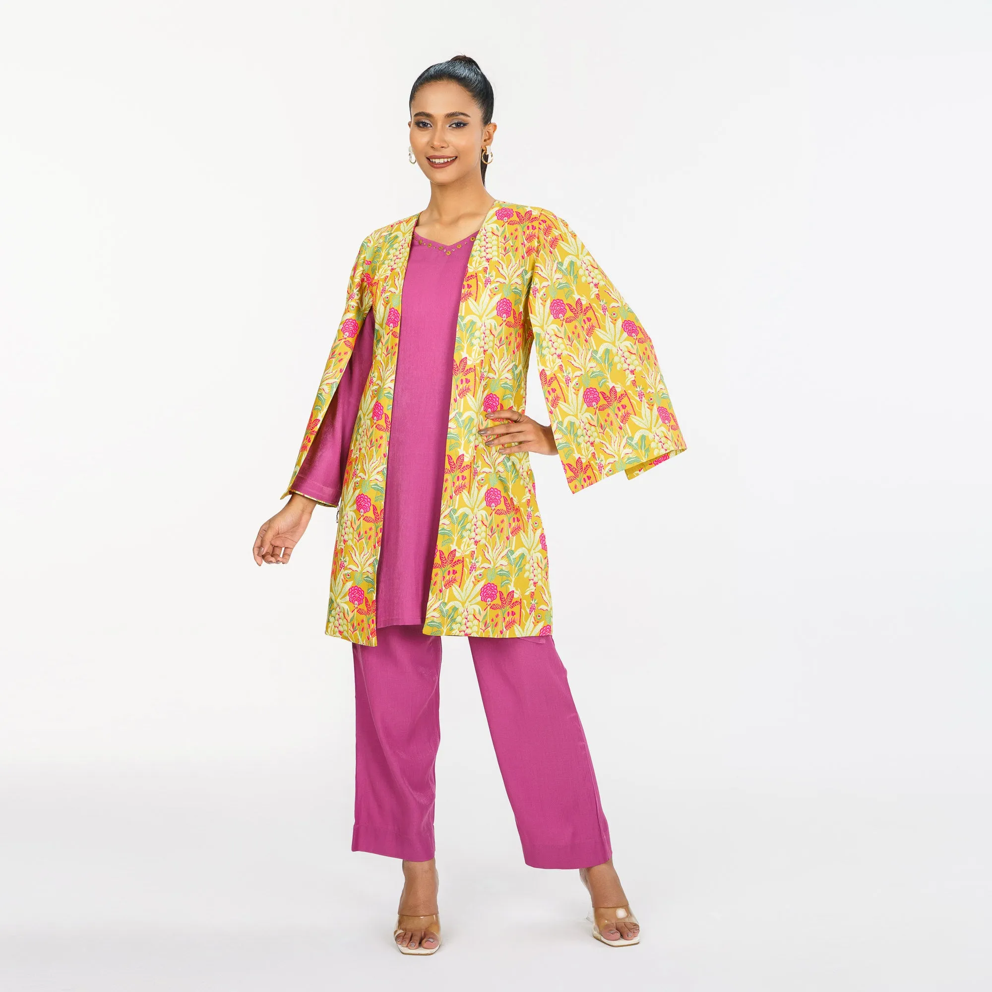 Womens Mustard Ethnic Wear