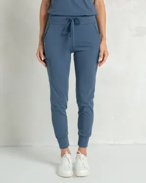 Women's Ocean Blue Jogger Scrub Pant