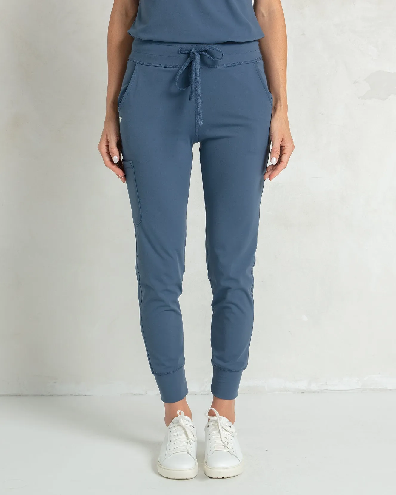 Women's Ocean Blue Jogger Scrub Pant