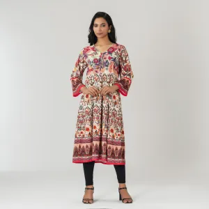 Womens Printed Anarkali Kurti
