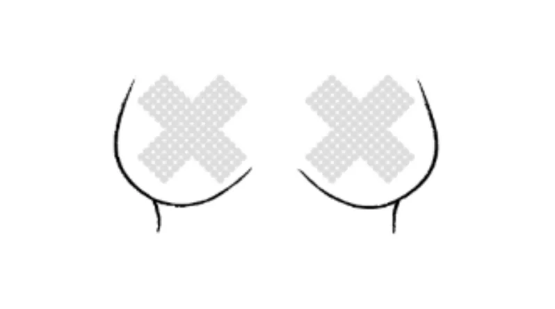 X Rhinestone Self-Adhesive Jewel Pasties