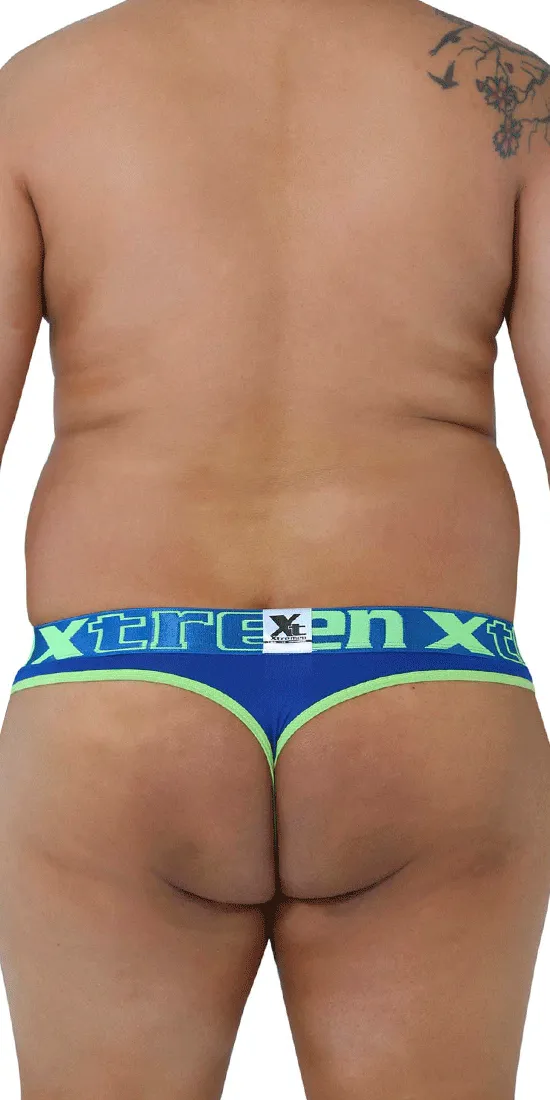 Xtremen 91031x-3 3pk Thongs Fuchsia-white-blue