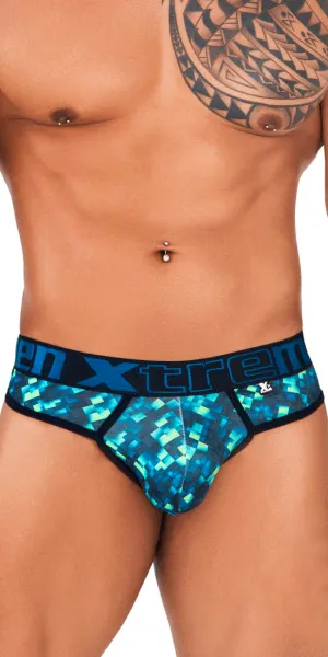 Xtremen 91131 Vivid Printed Thongs Green