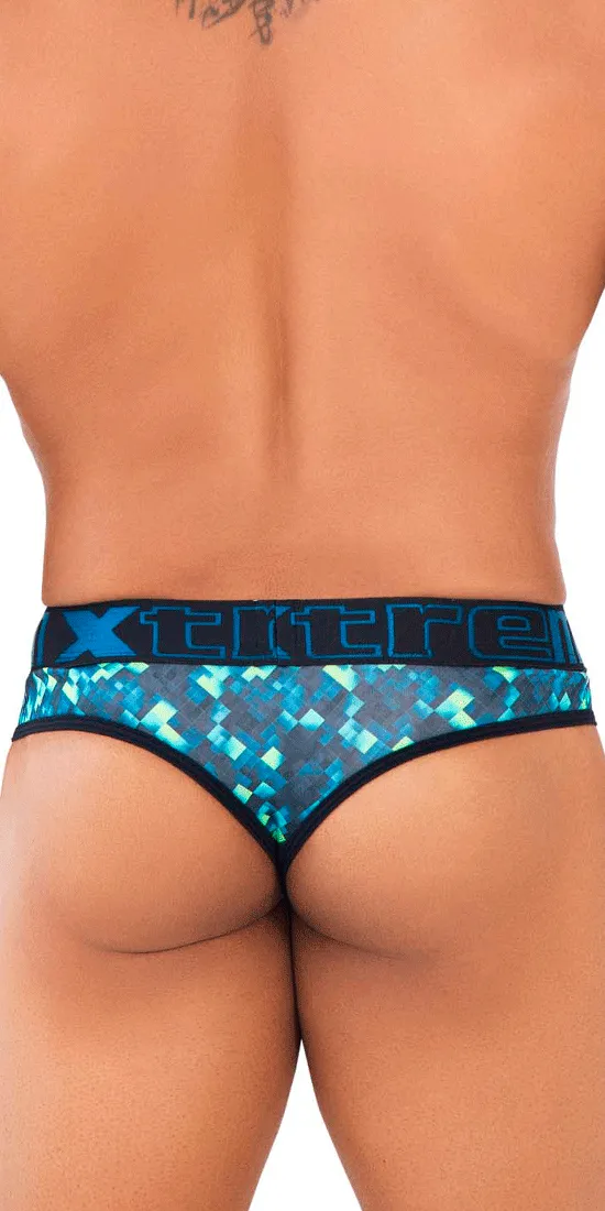Xtremen 91131 Vivid Printed Thongs Green