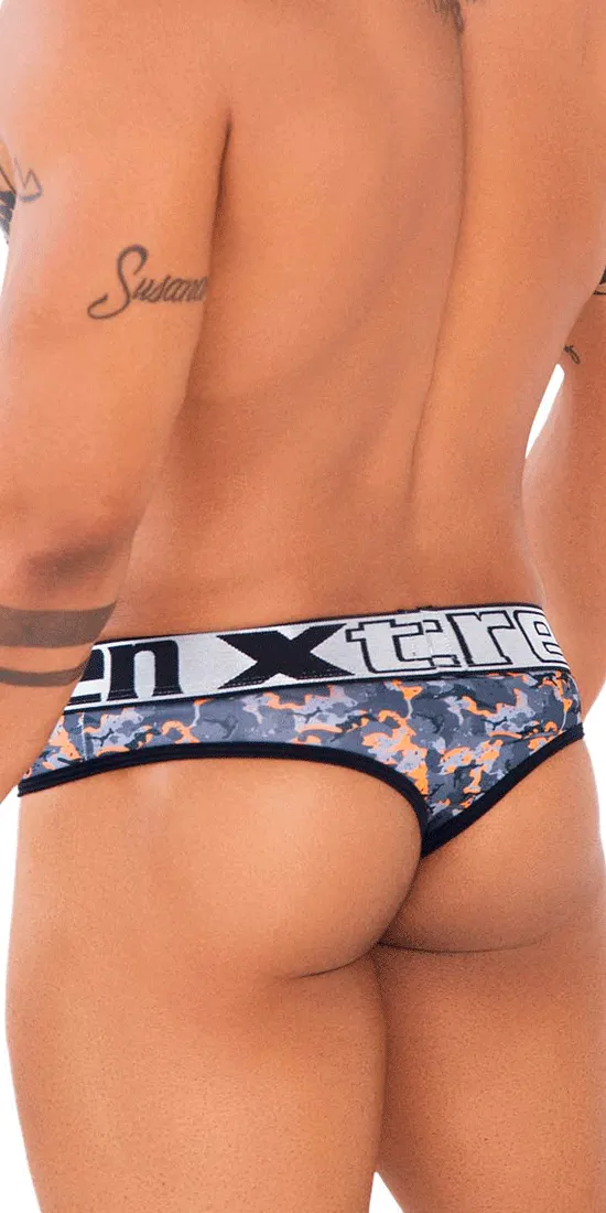 Xtremen 91131 Vivid Printed Thongs Orange