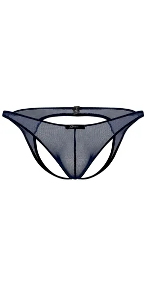 Xtremen 91153 Tulle Mesh Jockstrap Navy