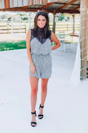 You're Priceless Victorian Romper  -  Sage